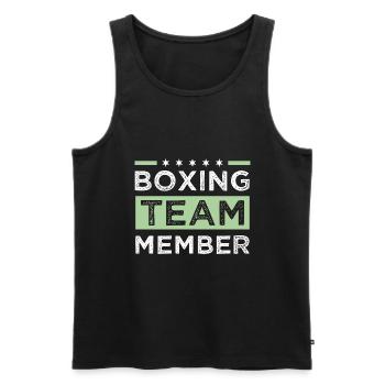 Boxing Team - Männer Premium Bio Tank Top - Schwarz - Vorne - Michal (187cm)