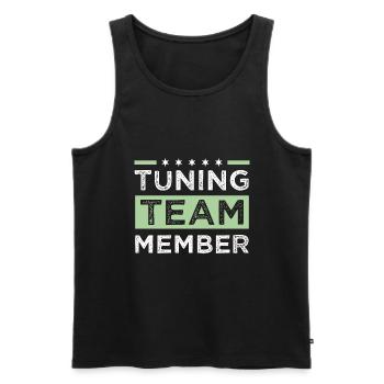 Équipe de tuning - Débardeur bio Premium Homme - noir - Devant - AI Model Male 178 light (178cm)