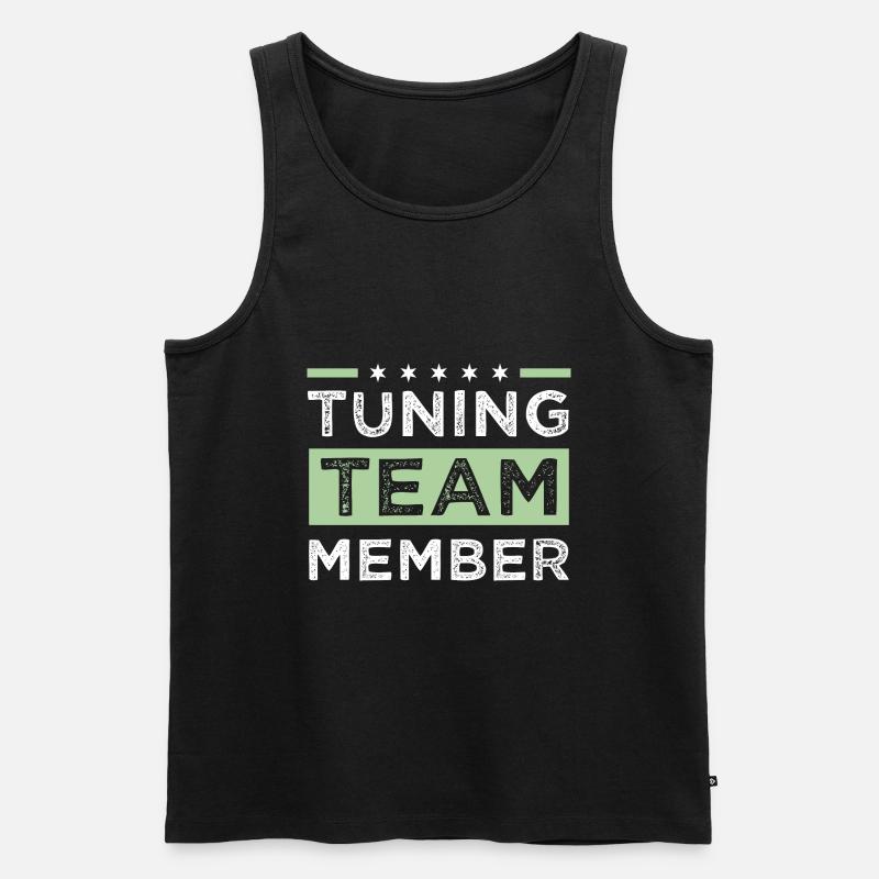 Tuning Team - Männer Premium Bio Tank Top - Schwarz