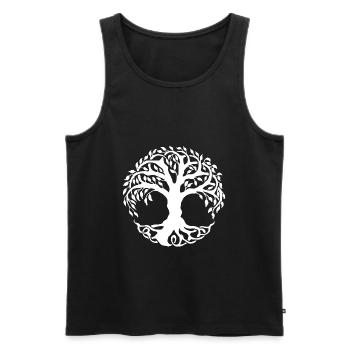 Arbre - Débardeur bio Premium Homme - noir - Devant - Michal (187cm)