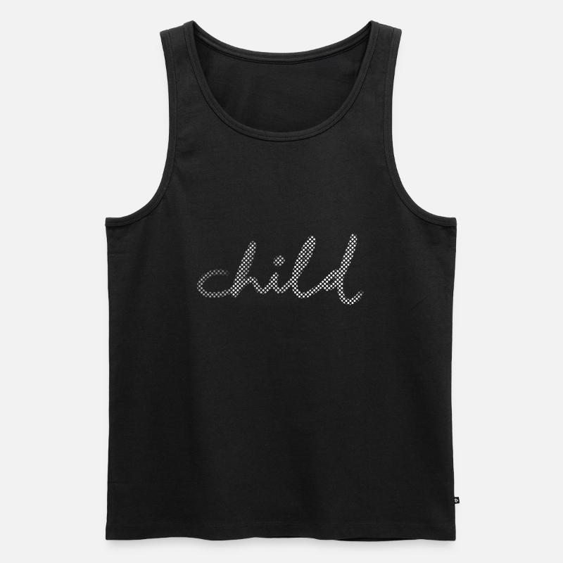 Kind Kinder - Männer Premium Bio Tank Top - Schwarz