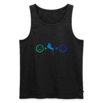 Saut à ski Ski Freestyle Femmes Slopestyle Hommes - Débardeur bio Premium Homme - noir - Devant - Michal (187cm)