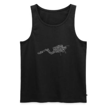 Women Free Dive Scuba Diving Diver Scuba Diving - Men's Premium Organic Tank Top - black - Front - Michal (187cm)