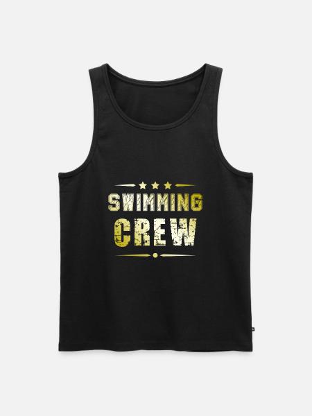 Swimming Crew - Men's Premium Organic Tank Top - black