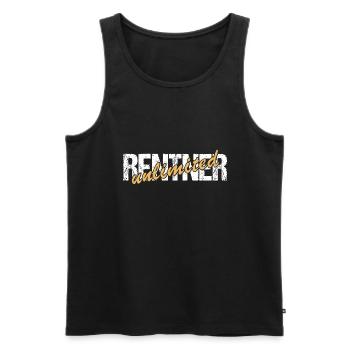 Rentner unlimited 2025 - Männer Premium Bio Tank Top - Schwarz - Vorne - Michal (187cm)