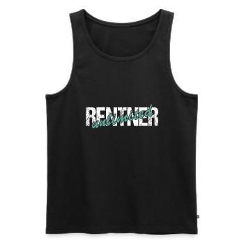 Rentner unlimited - Männer Premium Bio Tank Top - Schwarz - Vorne - Michal (187cm)