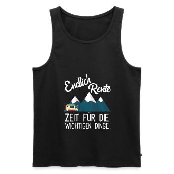 Rente Rentner Senioren Ruhestand Camping Wohnmobil - Männer Premium Bio Tank Top - Schwarz - Vorne - Michal (187cm)
