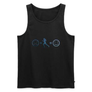 Jogging Men's Running Running Race - Men's Premium Organic Tank Top - black - Front - Michal (187cm)