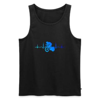 Road Bike Road Bike Women Men - Men's Premium Organic Tank Top - black - Front - Michal (187cm)