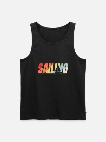 Sailing - Männer Premium Bio Tank Top - Schwarz