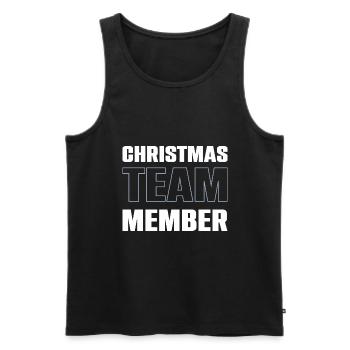 Christmas Team - Männer Premium Bio Tank Top - Schwarz - Vorne - Michal (187cm)