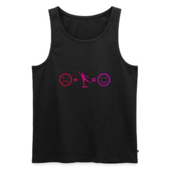 Konditionstraining Krafttraining Aerobic - Männer Premium Bio Tank Top - Schwarz - Vorne - Michal (187cm)