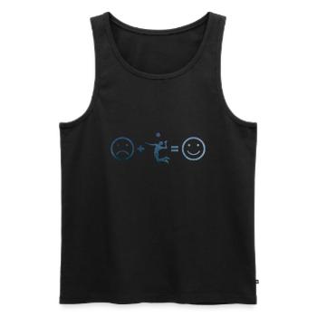 Volleyball masculin Volleyball Volleyball Joueur Volleyball Sp - Débardeur bio Premium Homme - noir - Devant - AI Model Male 178 light (178cm)