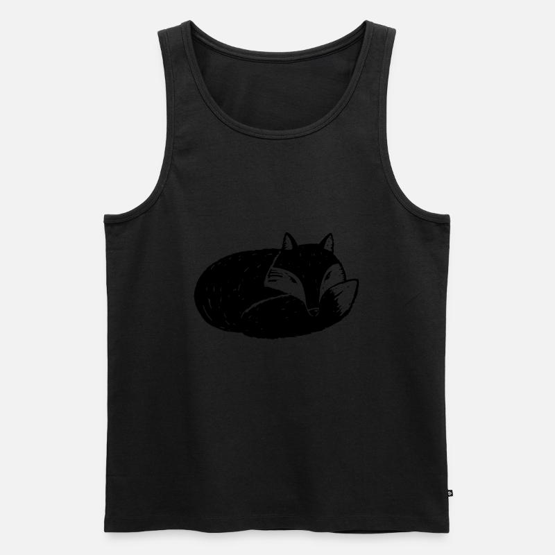 Fuchs - Männer Premium Bio Tank Top - Schwarz