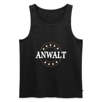 Anwalt Beruf - Männer Premium Bio Tank Top - Schwarz - Vorne - Michal (187cm)