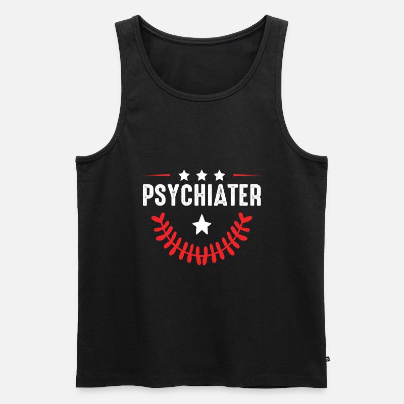 Psychiater Beruf - Männer Premium Bio Tank Top - Schwarz
