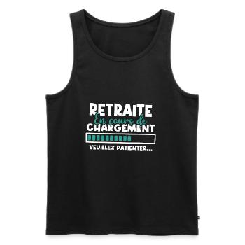 Retraite en cours de chargement - Débardeur bio Premium Homme - noir - Devant - Michal (187cm)