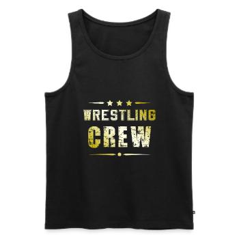 Wrestling Crew - Männer Premium Bio Tank Top - Schwarz - Vorne - Michal (187cm)