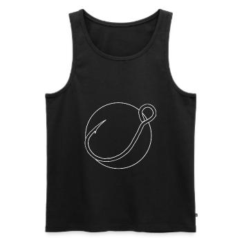 Pêcheurs - Débardeur bio Premium Homme - noir - Devant - Michal (187cm)