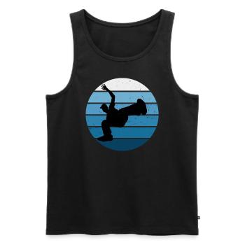 Bboy Hip Hop Herren Bgirl Breakdance Break Dance - Männer Premium Bio Tank Top - Schwarz - Vorne - Michal (187cm)