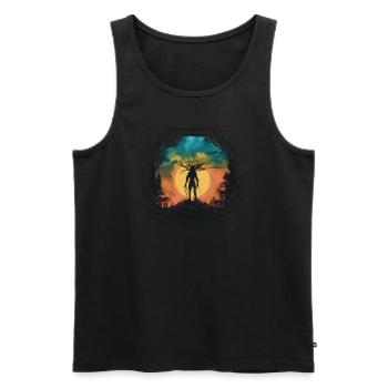 The Ent - Men's Premium Organic Tank Top - black - Front - AI Model Male 178 light (178cm)