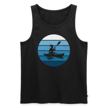 Canoë Kayak Femme Kayak Kayak Homme - Débardeur bio Premium Homme - noir - Devant - Michal (187cm)