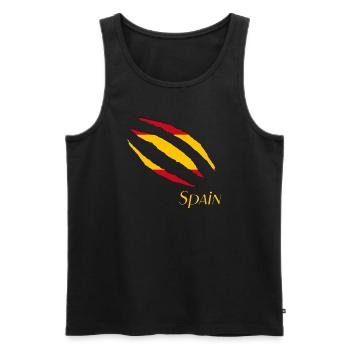 Spain Spanien Espana - Männer Premium Bio Tank Top - Schwarz - Vorne - Michal (187cm)