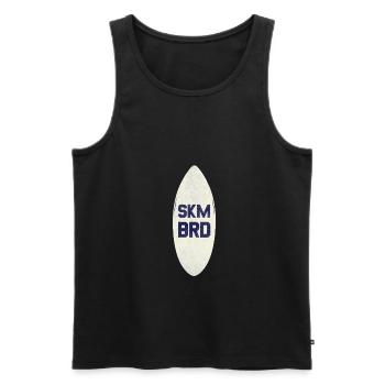 Logo de skimboard cadeau - Débardeur bio Premium Homme - noir - Devant - Michal (187cm)