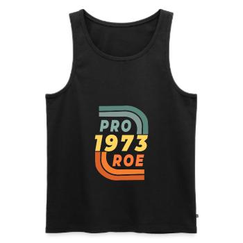 Pro Roe vs. Wade Women's Reproductive Right To - Men's Premium Organic Tank Top - black - Front - AI Model Male 178 light (178cm)