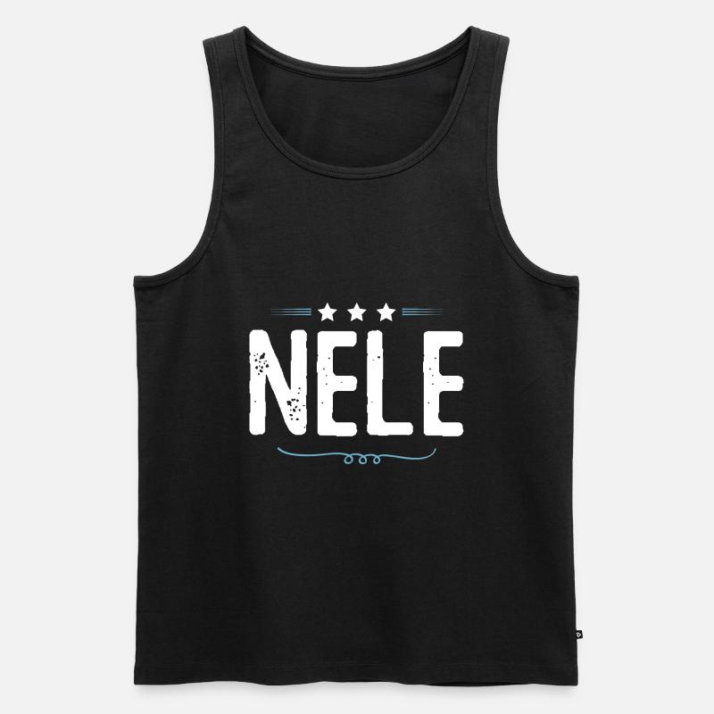 Nele - Männer Premium Bio Tank Top - Schwarz