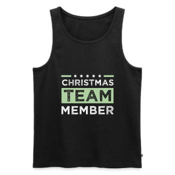 Christmas Team - Männer Premium Bio Tank Top - Schwarz - Vorne - Michal (187cm)