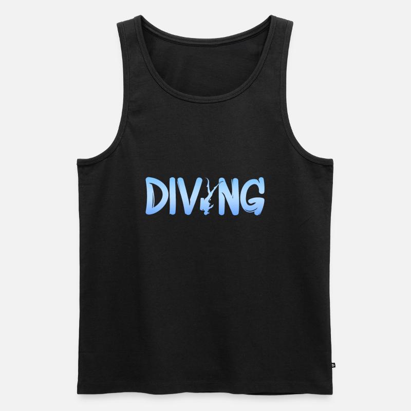diving - Männer Premium Bio Tank Top - Schwarz
