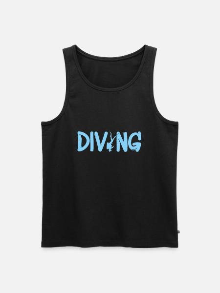 tauchen - Männer Premium Bio Tank Top - Schwarz