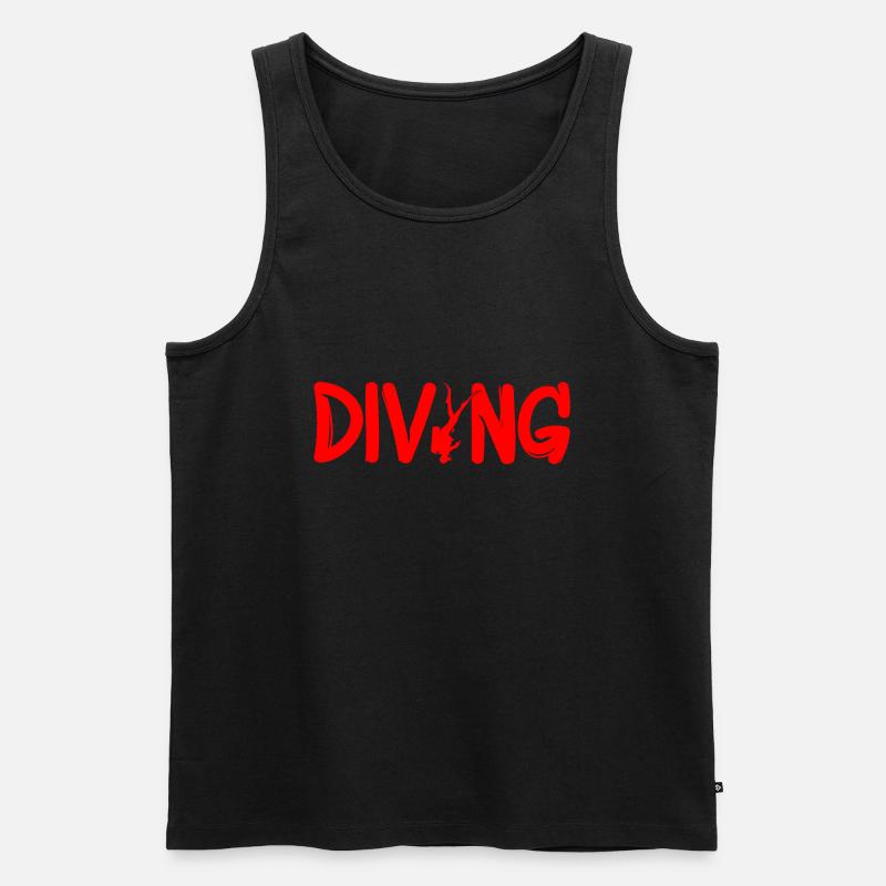 Tauchen - Männer Premium Bio Tank Top - Schwarz