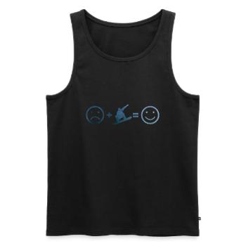 Snowboard Snowboarder Men Snowboarding Wintersp - Men's Premium Organic Tank Top - black - Front - Michal (187cm)