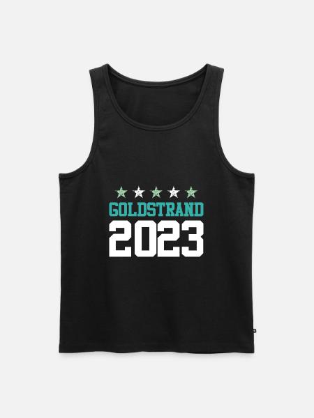 Golden Sands 2023 - Men's Premium Organic Tank Top - black