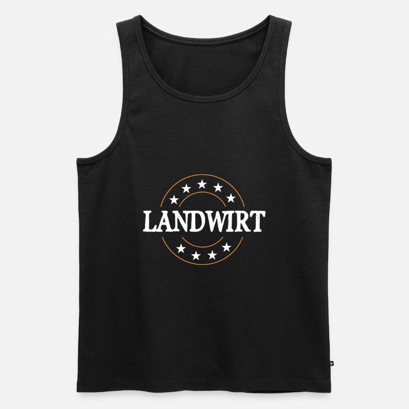 Landwirt Beruf - Männer Premium Bio Tank Top - Schwarz