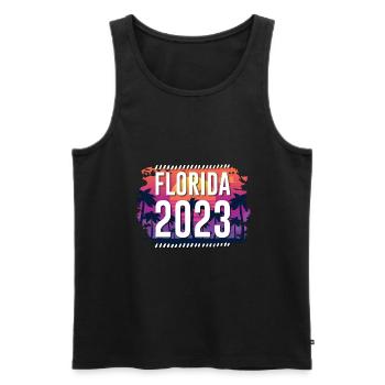 Florida 2023 - Men's Premium Organic Tank Top - black - Front - Michal (187cm)