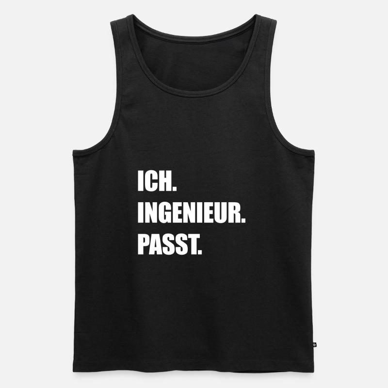 Ingenieur - Männer Premium Bio Tank Top - Schwarz