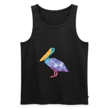 Canard - Débardeur bio Premium Homme - noir - Devant - Michal (187cm)