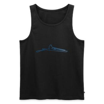 Aviron Aviron Hommes Rameurs Femmes - Débardeur bio Premium Homme - noir - Devant - Michal (187cm)