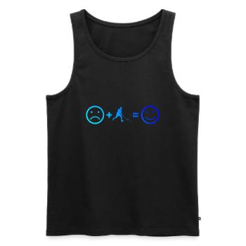 Unihockeyspielen Unihockey Innebandy Salibandy - Männer Premium Bio Tank Top - Schwarz - Vorne - AI Model Male 178 light (178cm)