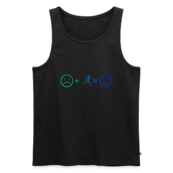 Damen Nordic Walker Walken Herren Nordic Walking - Männer Premium Bio Tank Top - Schwarz - Vorne - AI Model Male 178 light (178cm)