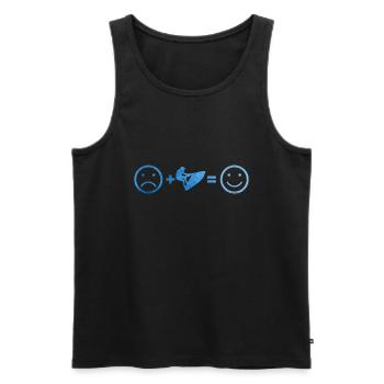 Jet-ski Sports nautiques Jet Ski Équitation Femmes Hommes - Débardeur bio Premium Homme - noir - Devant - Michal (187cm)