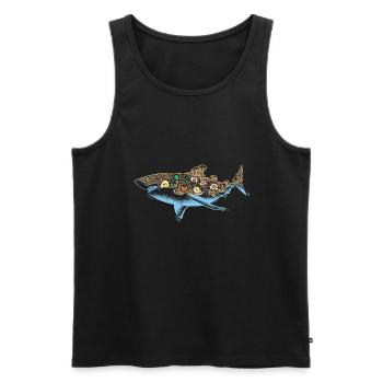 Ramen Hai - Thai Food - Männer Premium Bio Tank Top - Schwarz - Vorne - Michal (187cm)