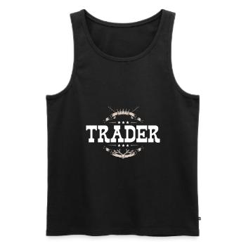 Trader Beruf - Männer Premium Bio Tank Top - Schwarz - Vorne - AI Model Male 178 light (178cm)