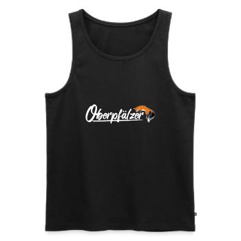 Cooles Oberpfälzer Motiv Shirt Pullover Spruch - Männer Premium Bio Tank Top - Schwarz - Vorne - Michal (187cm)