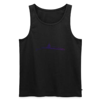Damen Ruderer Herren Rudern Rowing - Männer Premium Bio Tank Top - Schwarz - Vorne - Michal (187cm)