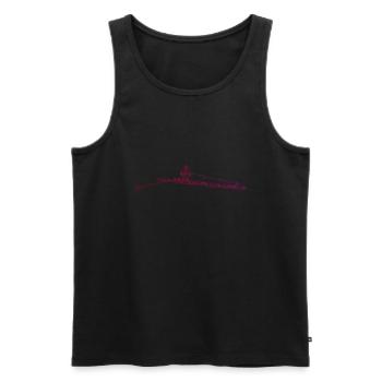 Ruderer Rowing Damen Rudern Herren - Männer Premium Bio Tank Top - Schwarz - Vorne - Michal (187cm)