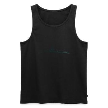 Rameurs Aviron Hommes Aviron Femmes - Débardeur bio Premium Homme - noir - Devant - Michal (187cm)